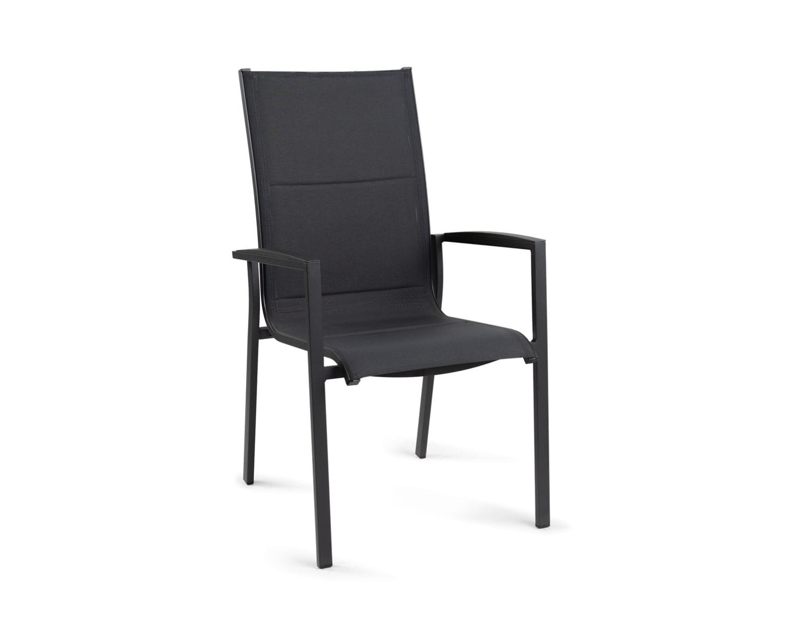Aluminium tuinstoel Foxx hoge rug Charcoal