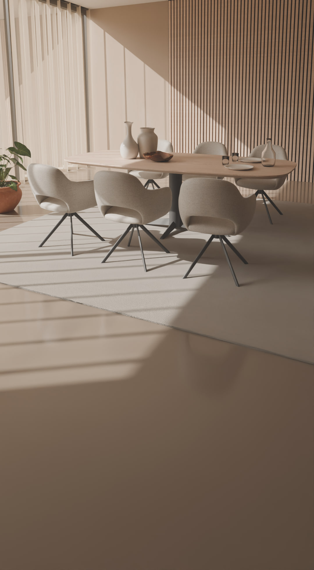 Massief houten eettafel op maat uit de werkplaats van Tulmans