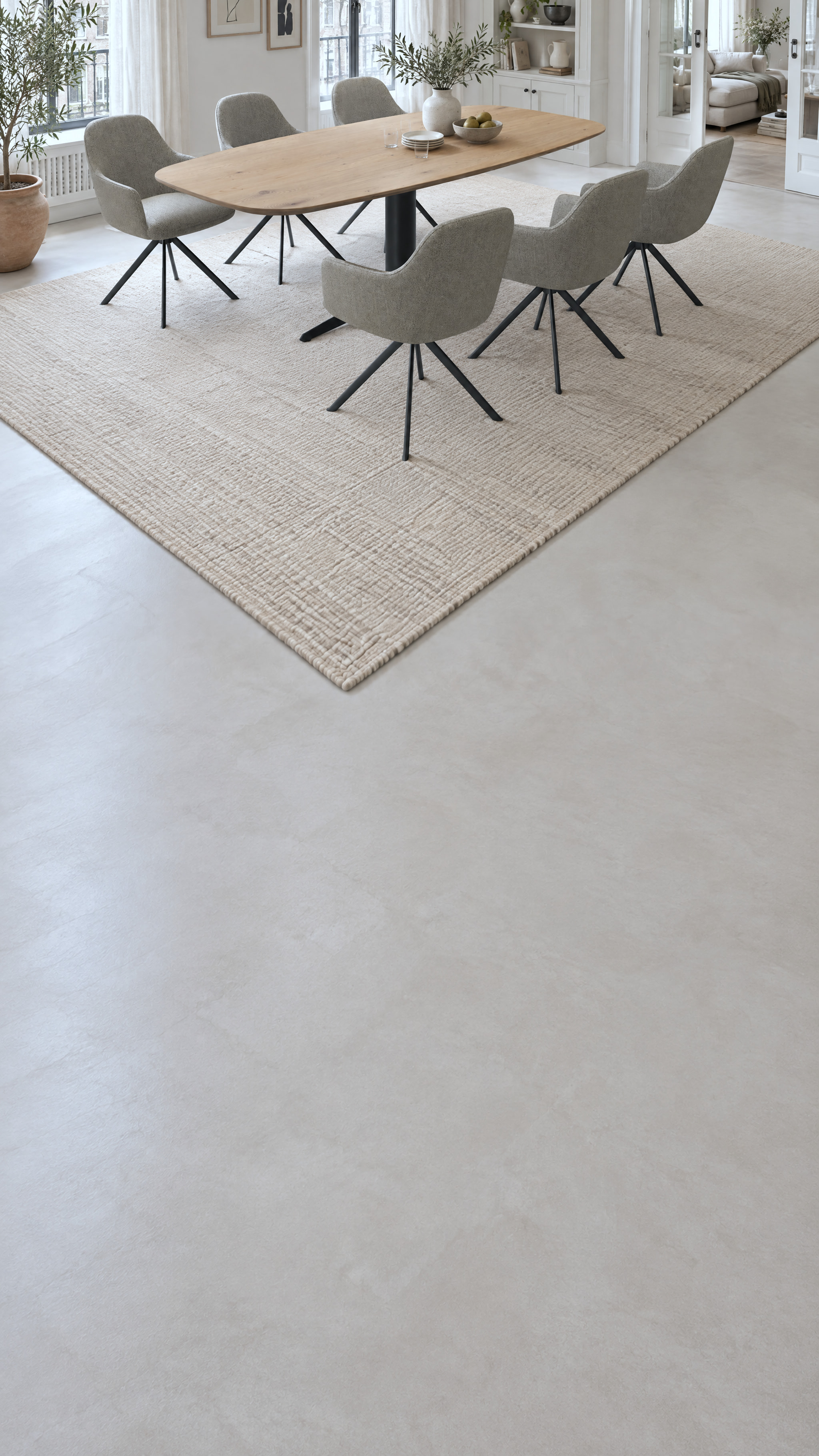 Deens ovale eikenhouten tafel Londen staal