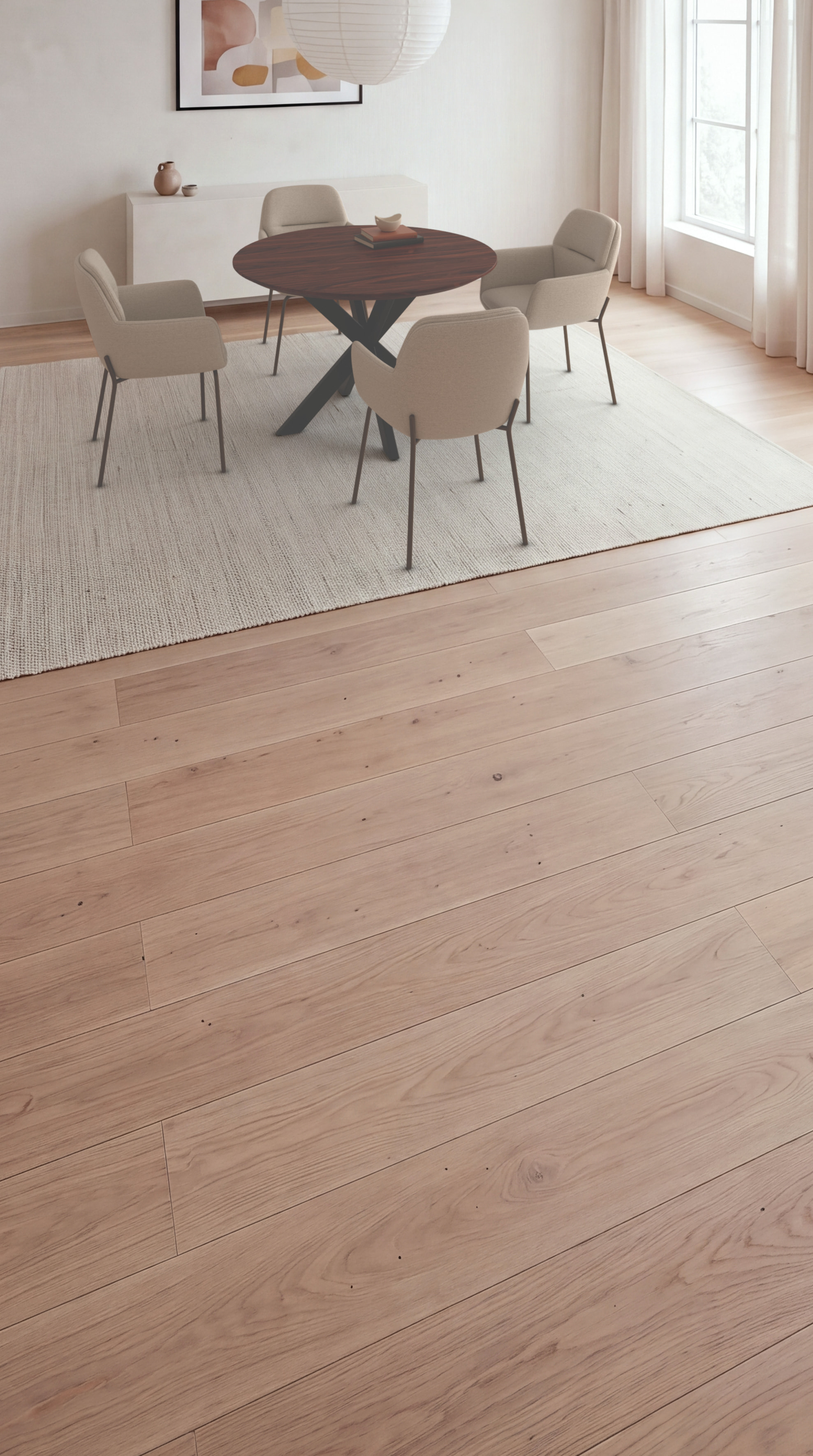 Ronde notenhouten tafel Riga 80x40 staal