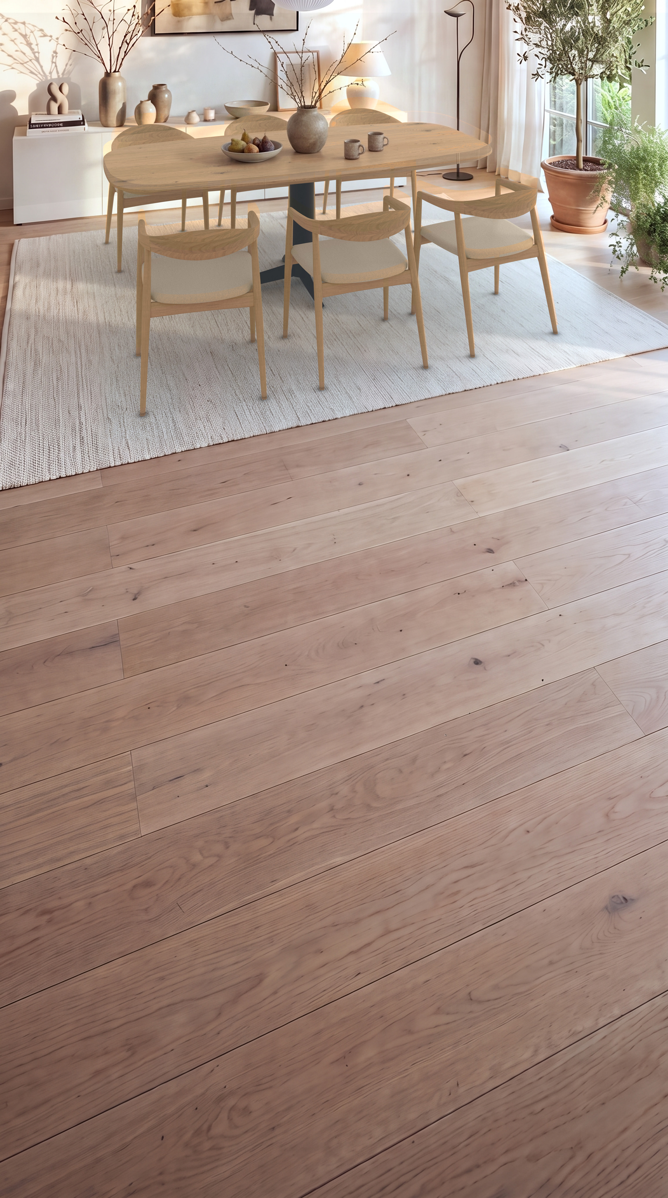 Deens ovale eikenhouten tafel Londen staal