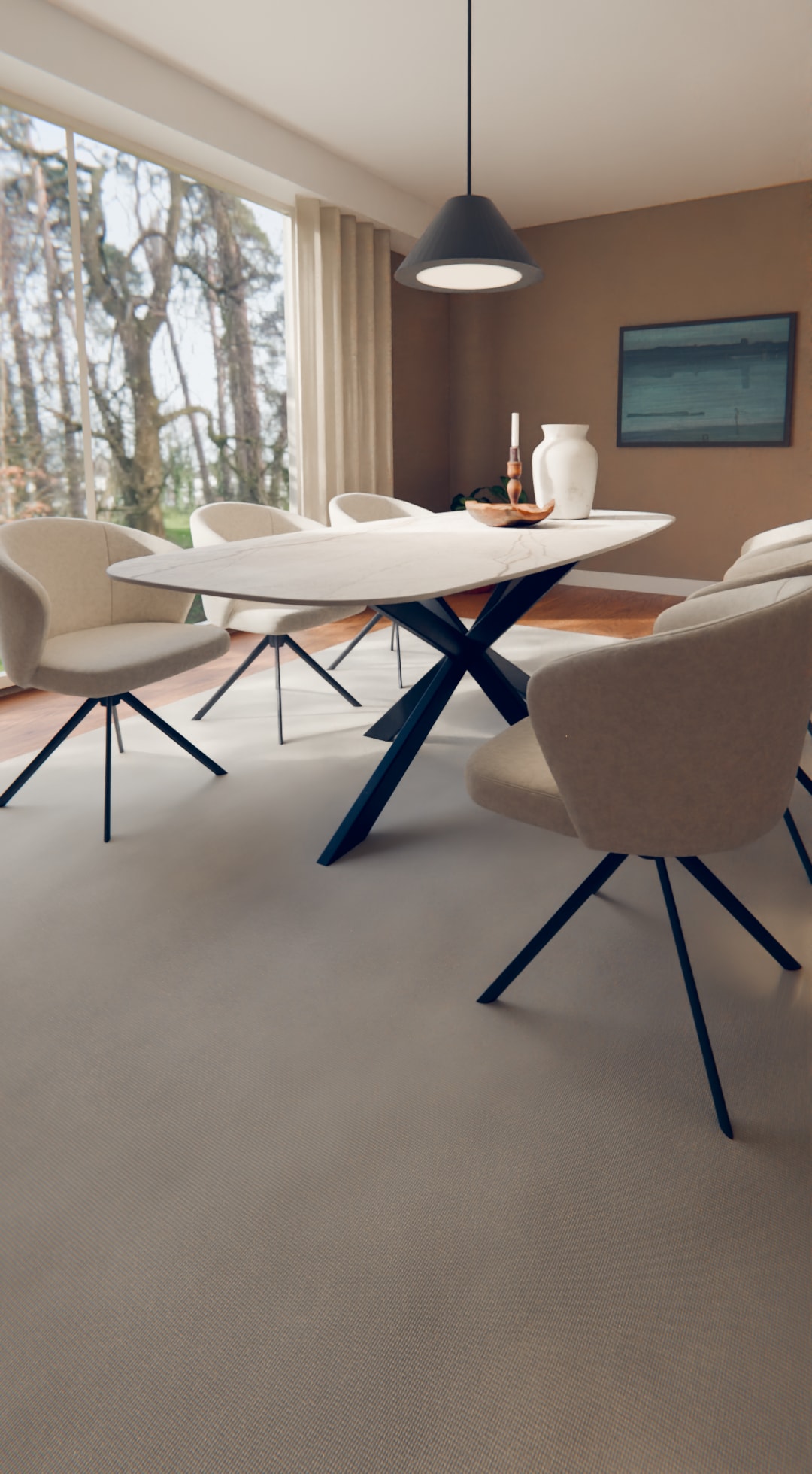 Massief houten eettafel op maat uit de werkplaats van Tulmans