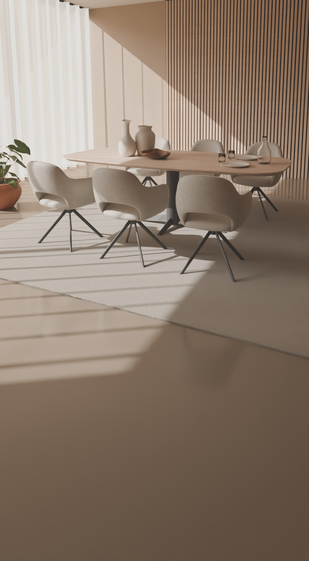 Massief houten eettafel op maat uit de werkplaats van Tulmans