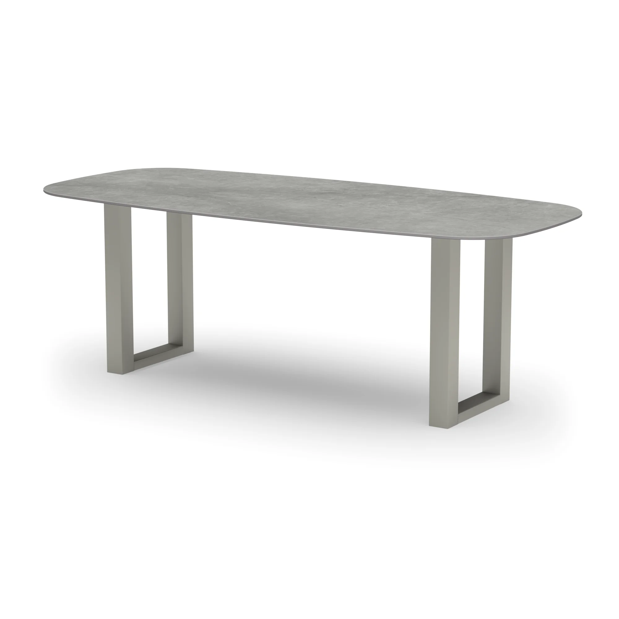 Deens ovale keramieken tafel Amsterdam RVS