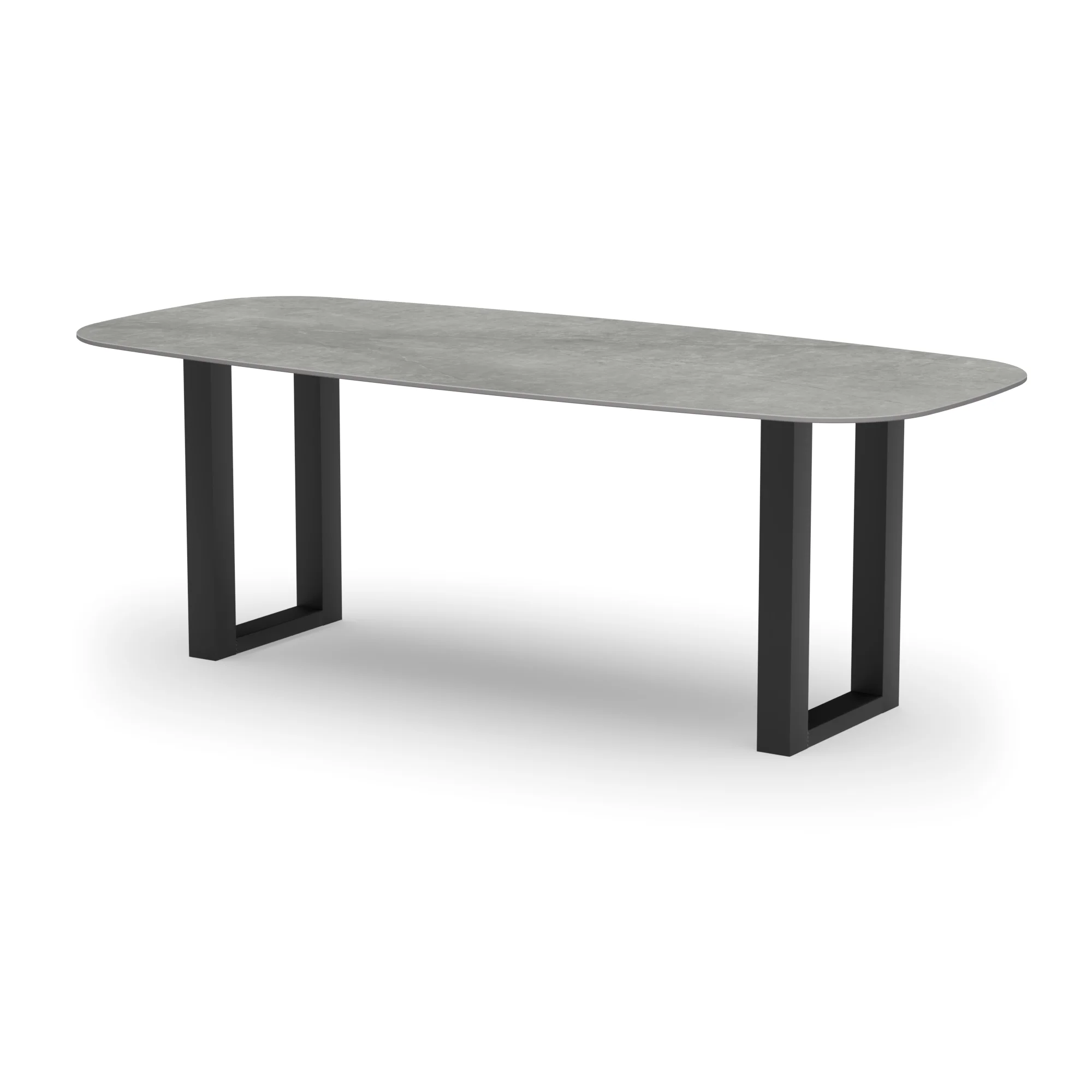 Deens ovale keramieken tafel Amsterdam staal
