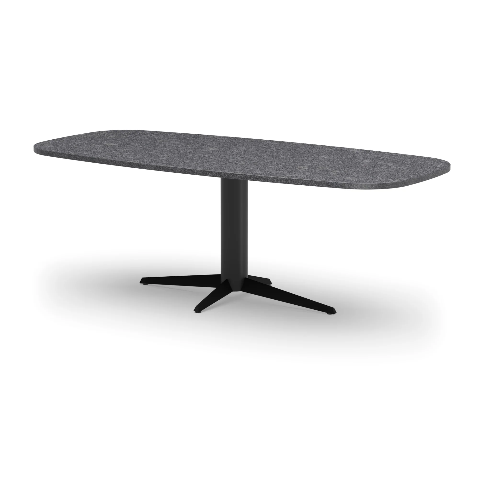 Deens ovale granieten tafel Londen staal