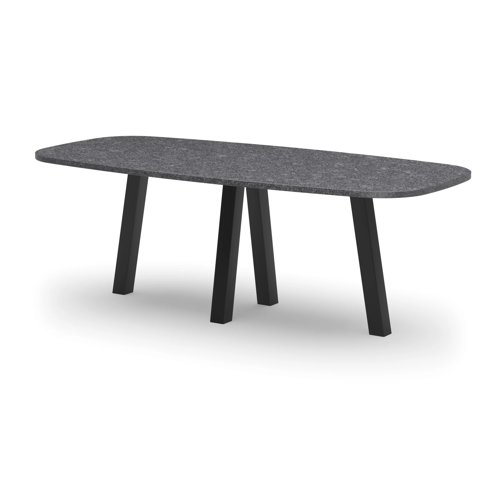 Deens ovale granieten tafel Praag staal
