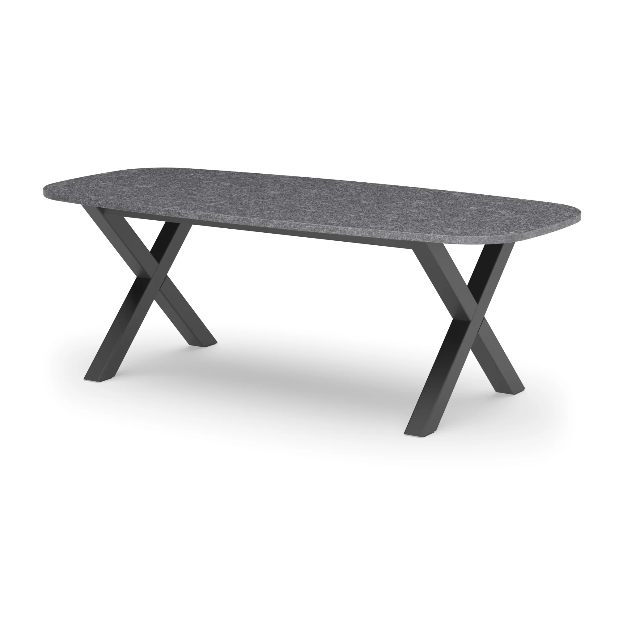 Deens ovale granieten tafel Sydney staal
