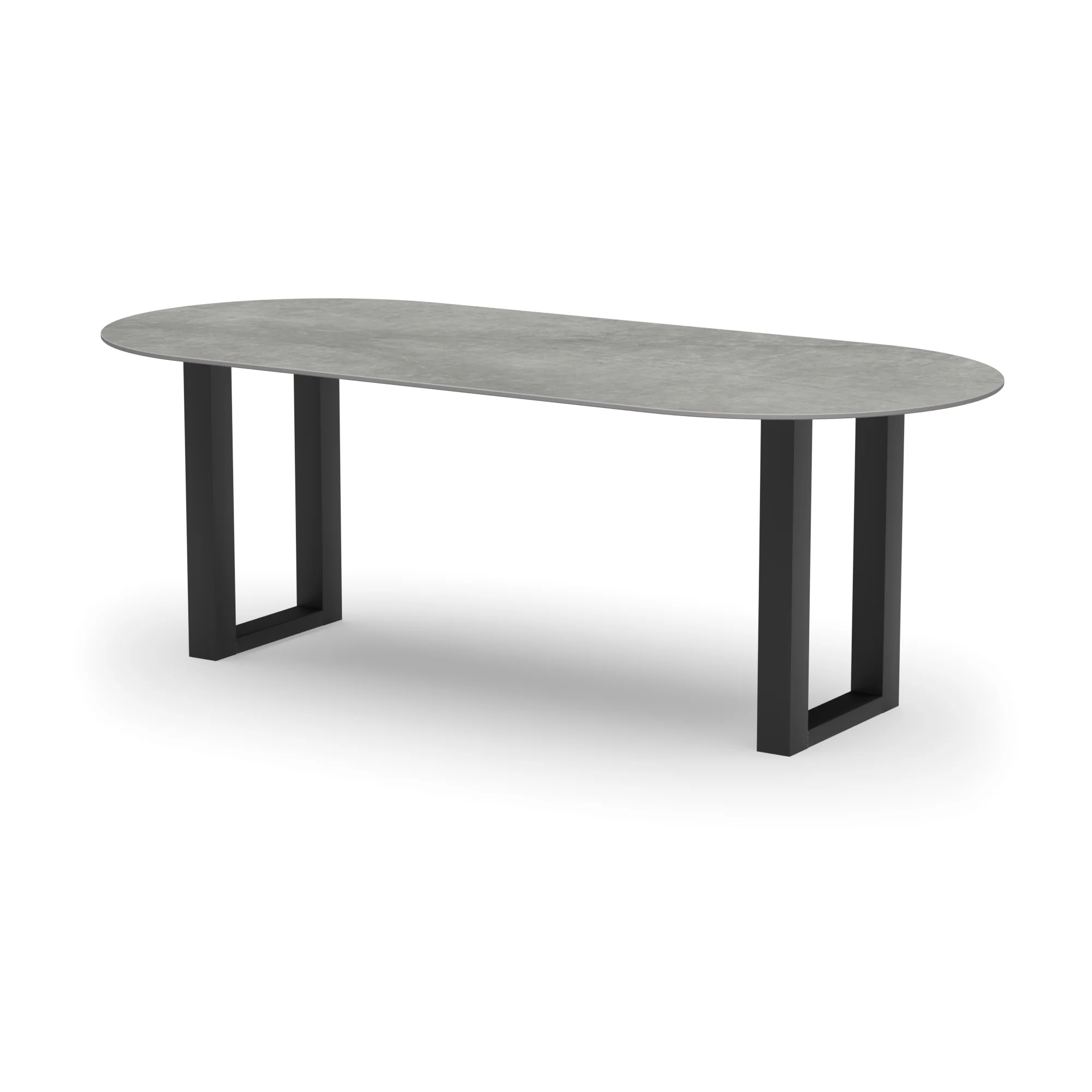 Racetrack keramieken tafel Amsterdam staal