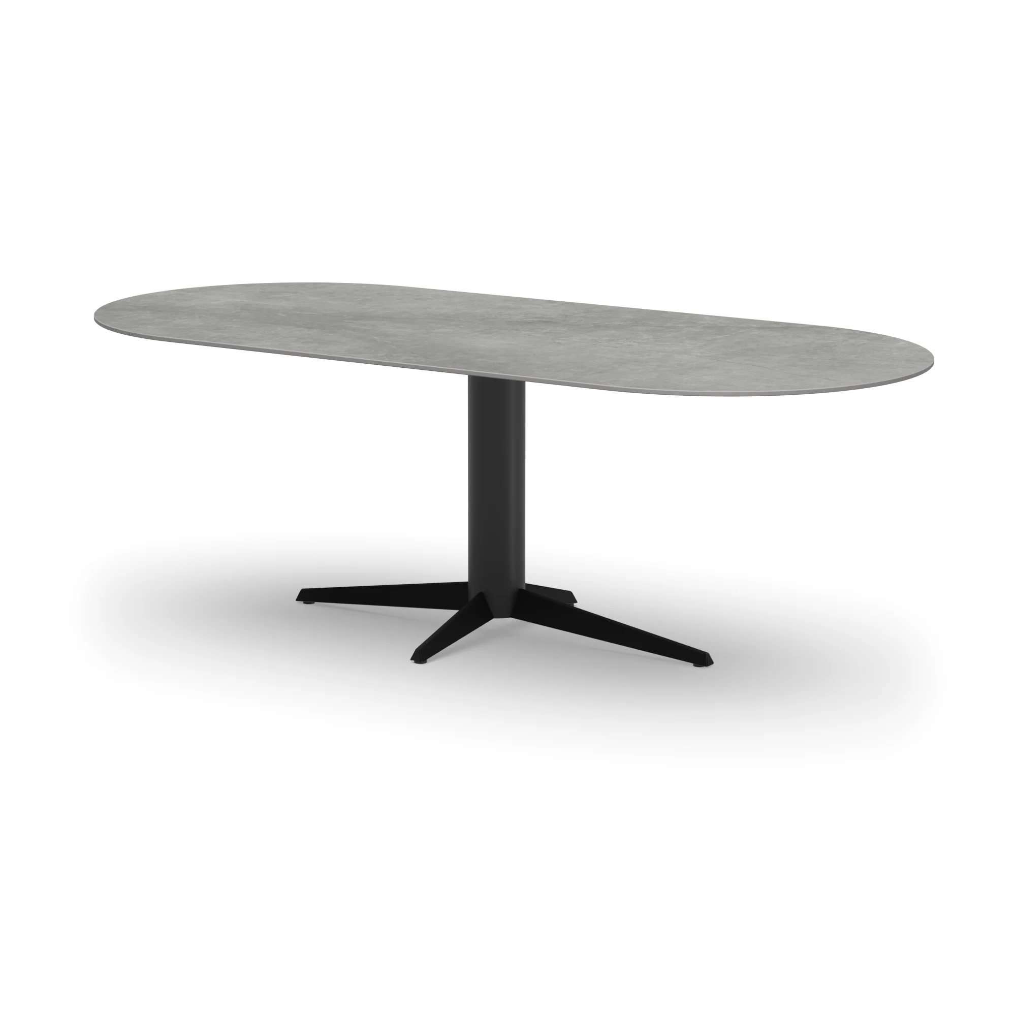 Racetrack keramieken tafel Londen staal