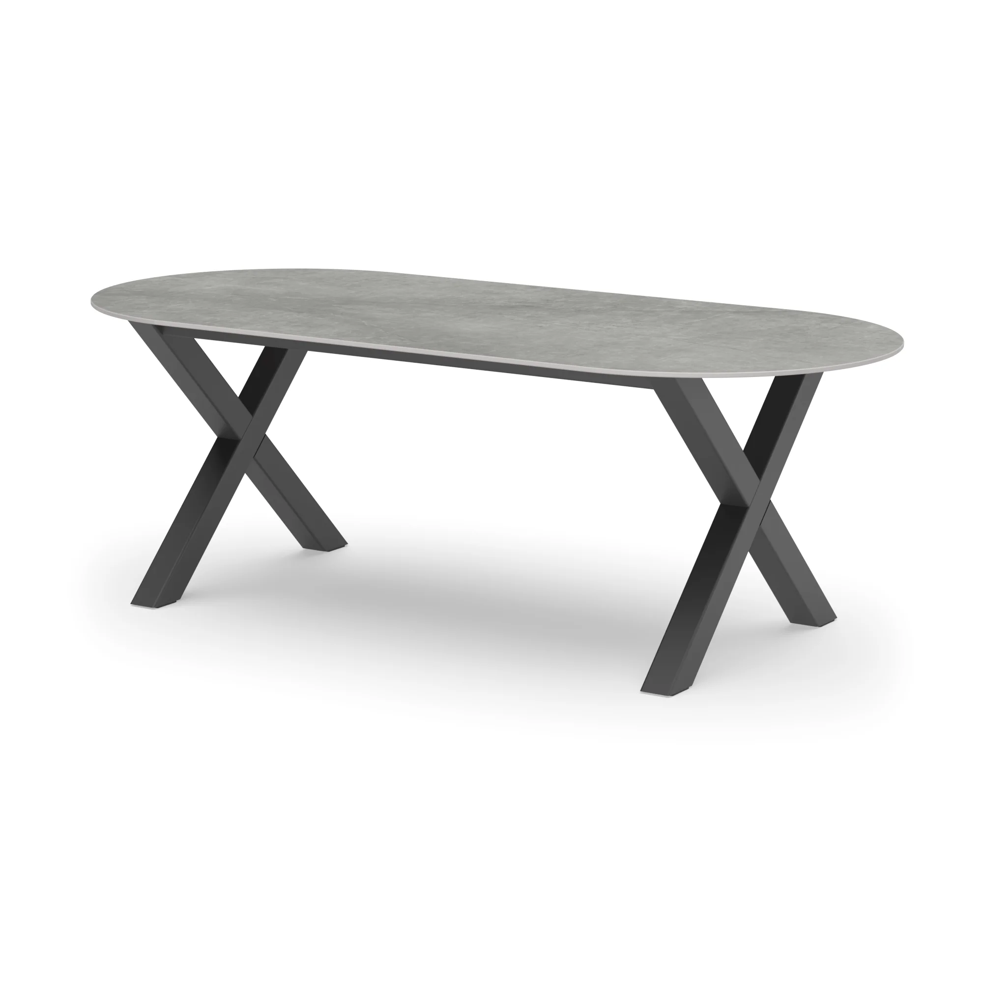 Racetrack keramieken tafel Sydney staal