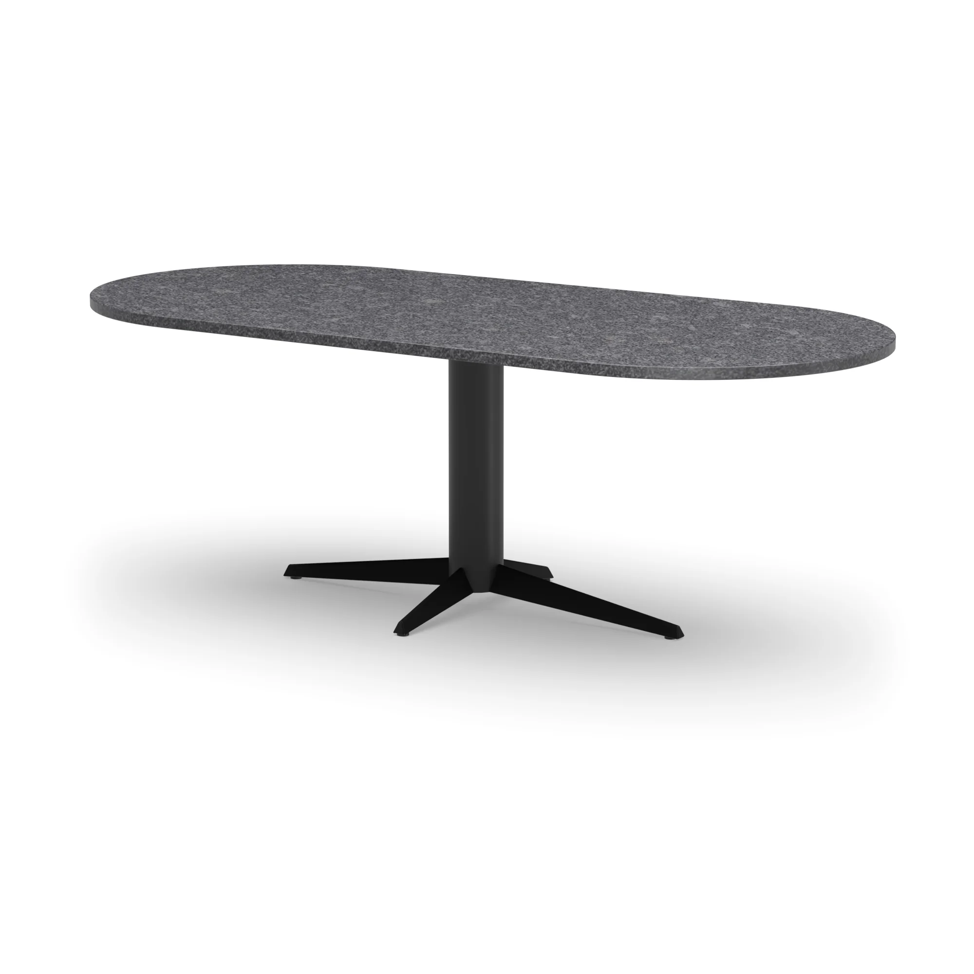 Racetrack granieten tafel Londen staal