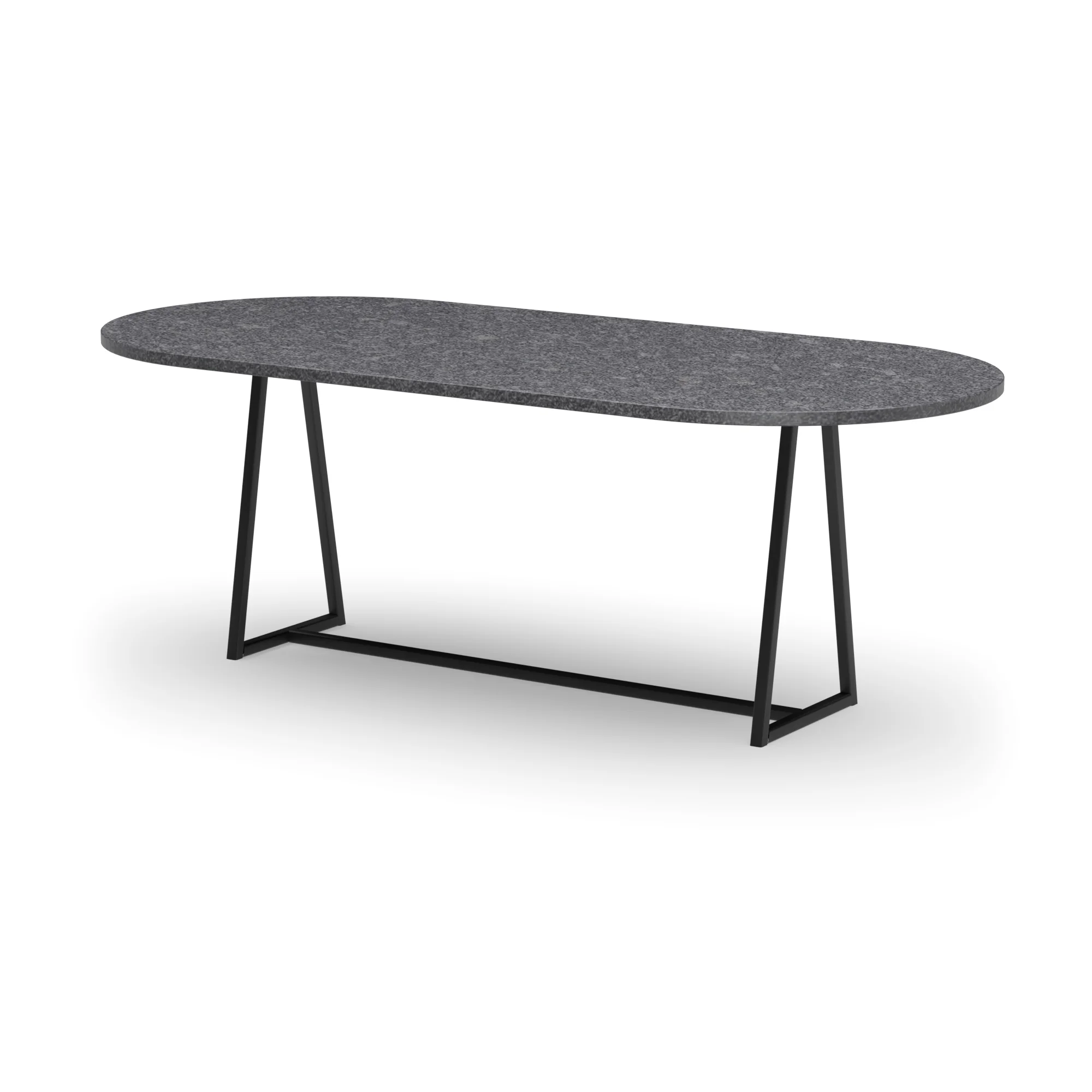 Racetrack granieten tafel Monaco staal