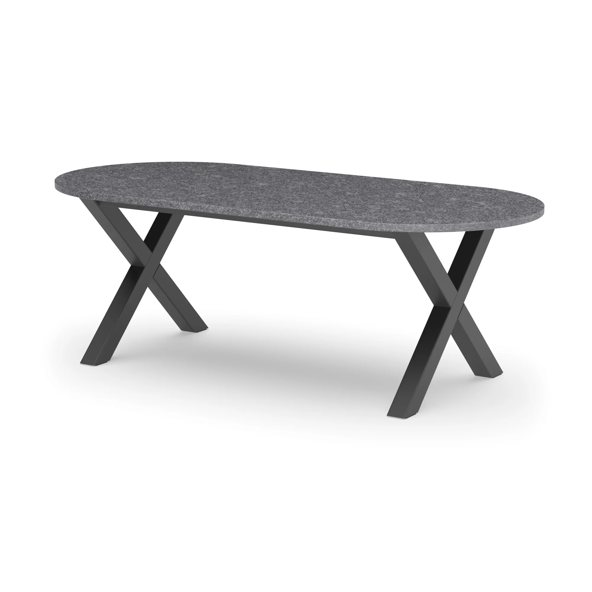 Racetrack granieten tafel Sydney staal