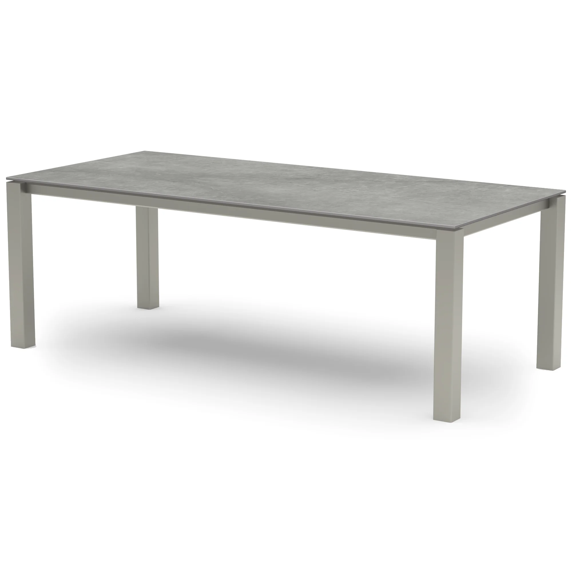 Rechthoekige keramieken tafel Helsinki RVS