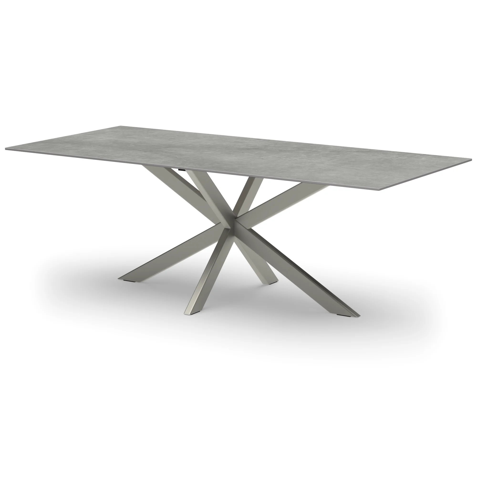 Rechthoekige keramieken tafel Riga 80x40 RVS