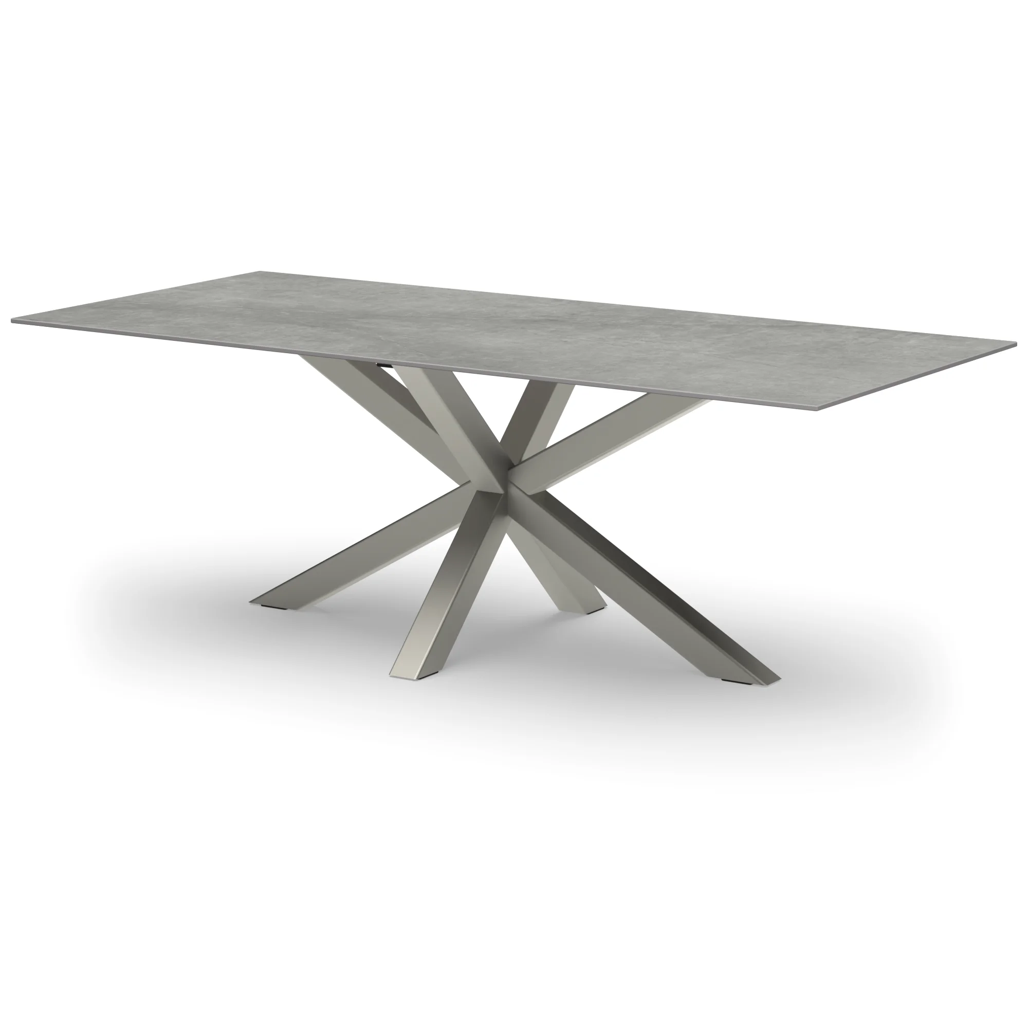 Rechthoekige keramieken tafel Riga 80x80 RVS