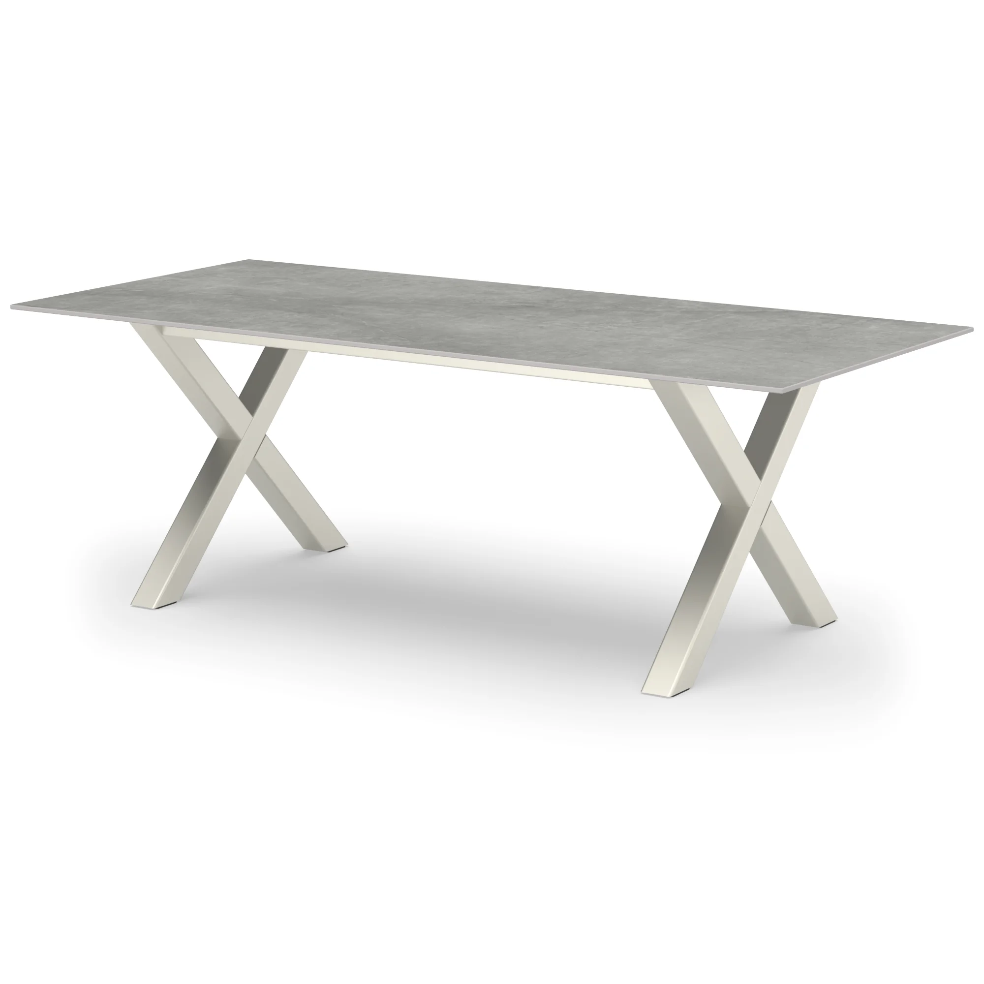 Rechthoekige keramieken tafel Sydney RVS