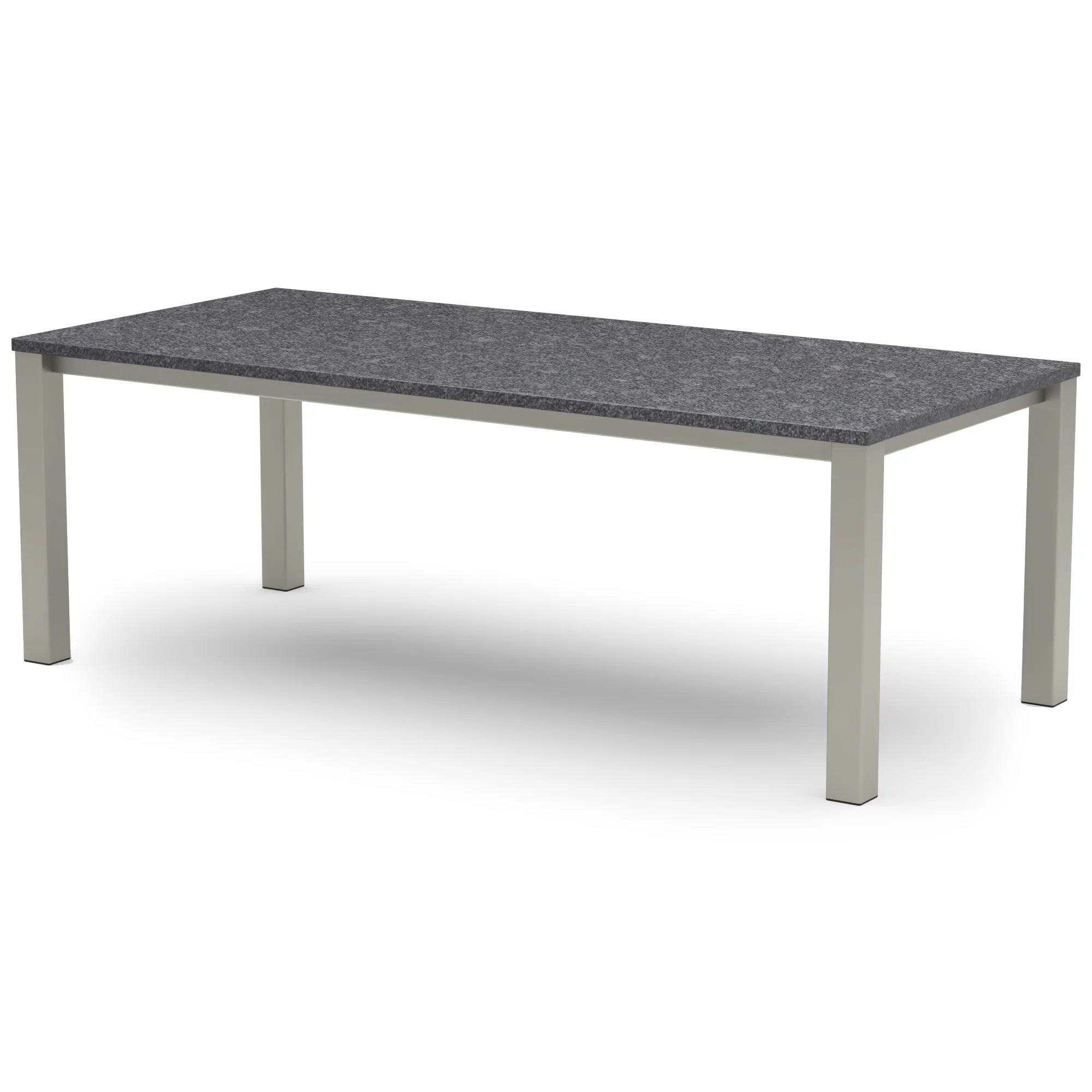 Rechthoekige granieten tafel Dublin RVS