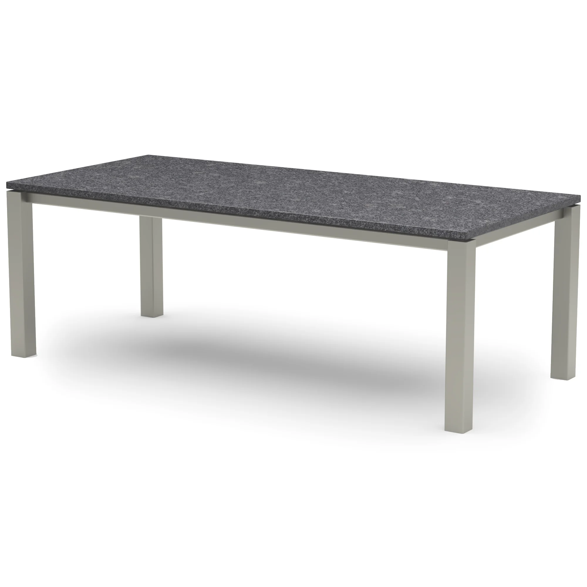 Rechthoekige granieten tafel Helsinki RVS