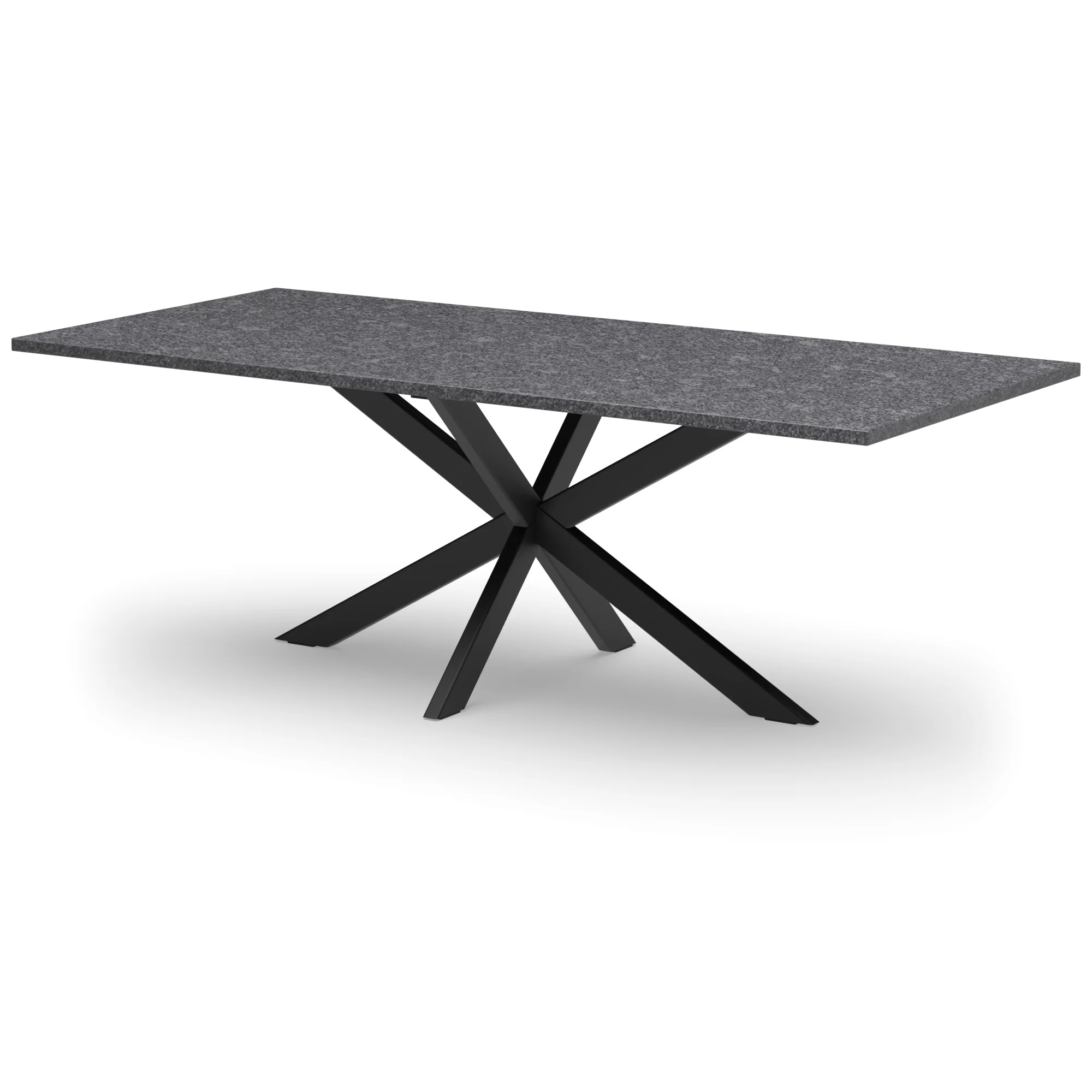 Rechthoekige granieten tafel Riga 80x40 staal
