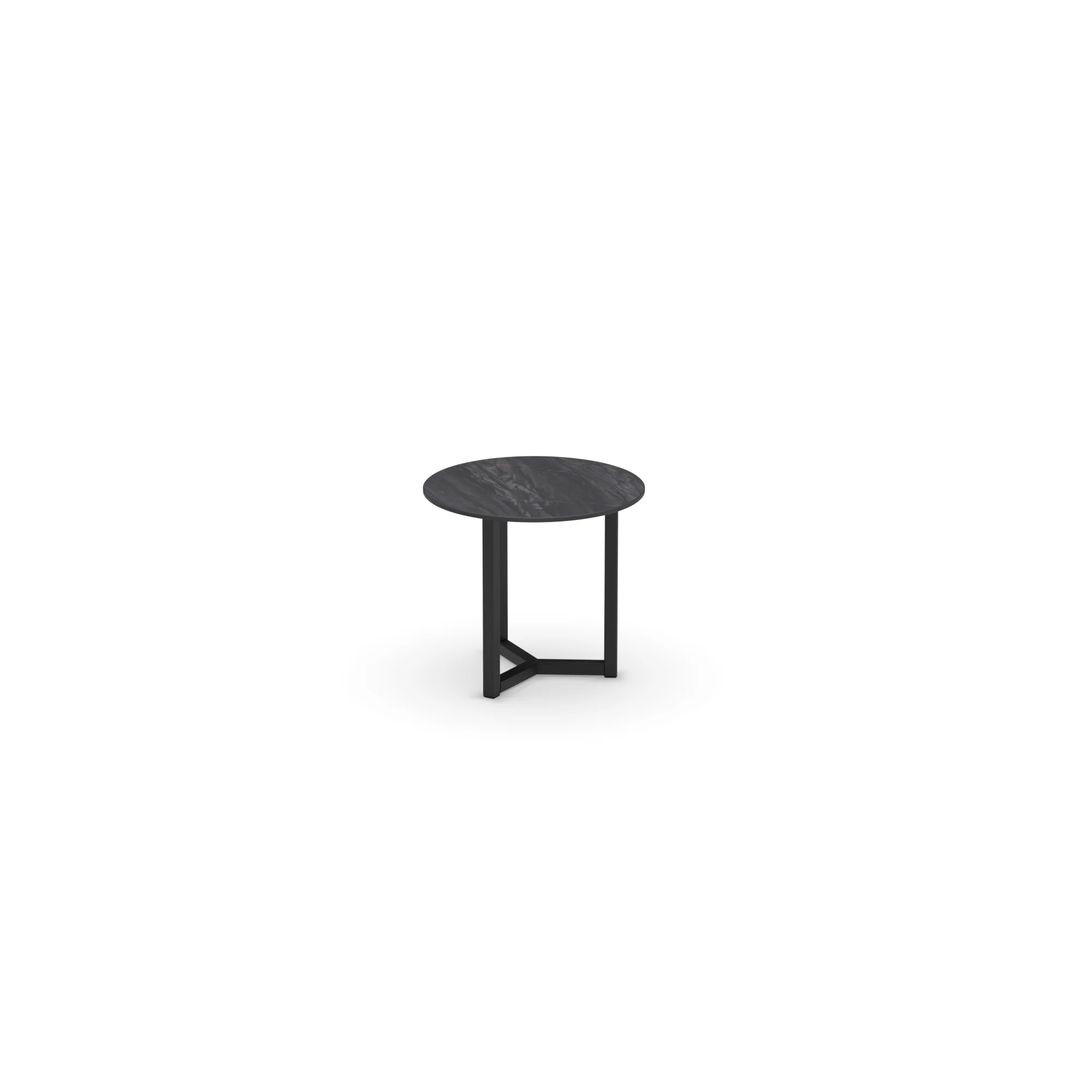 Runder Keramik-Couchtisch Oslo Bahia Black