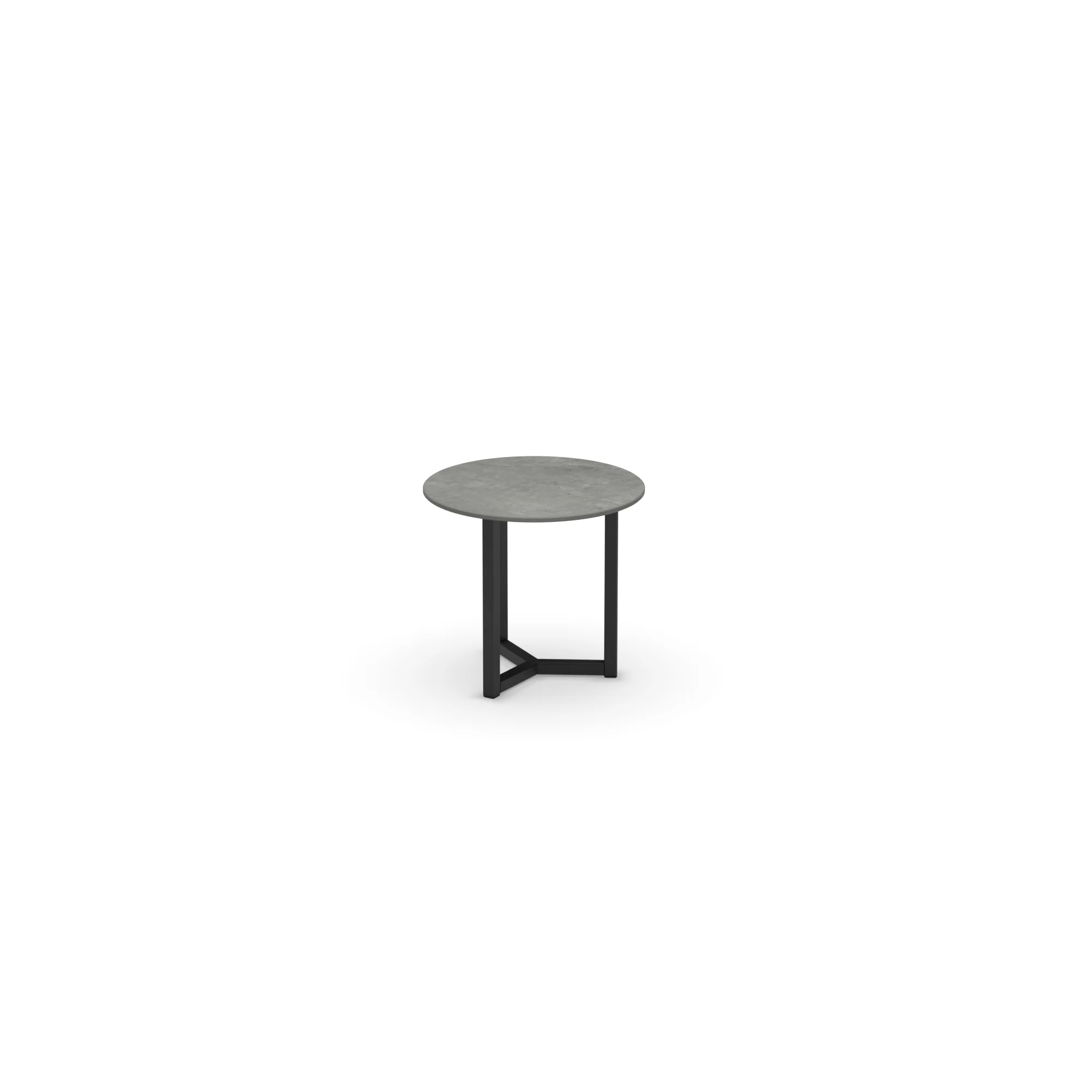 Runder Keramik-Couchtisch Oslo Hanshan Grey