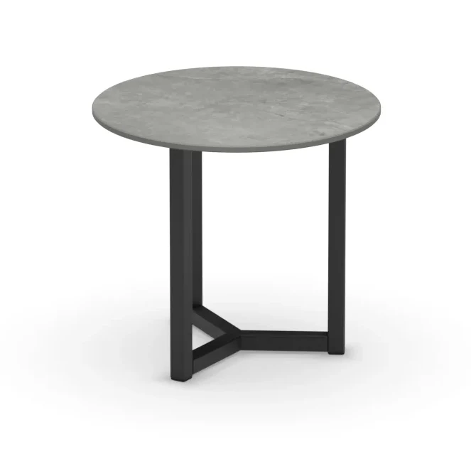 Round ceramic coffee table Oslo Hanshan Grey