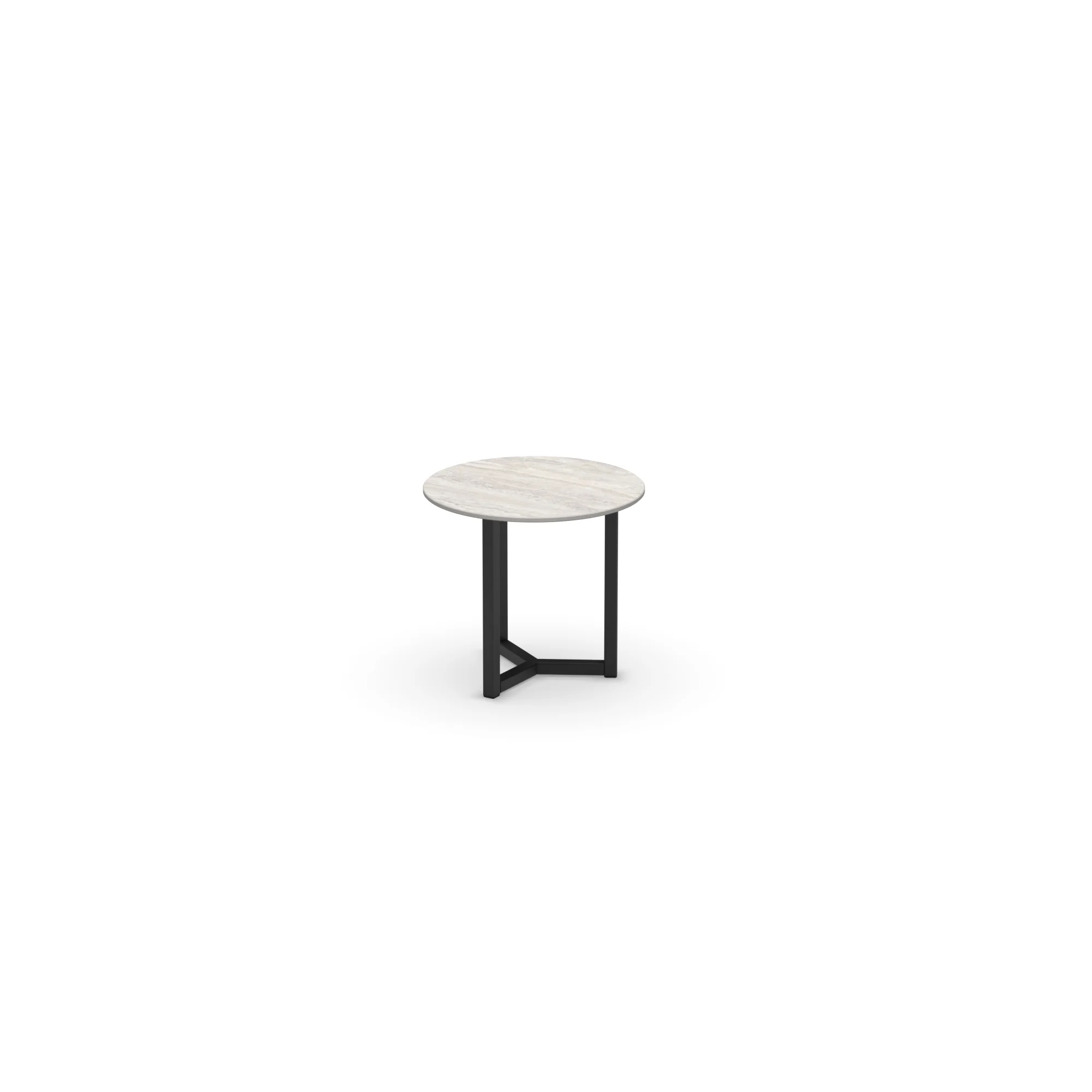 Ronde keramieken salontafel Oslo Travertino Romano