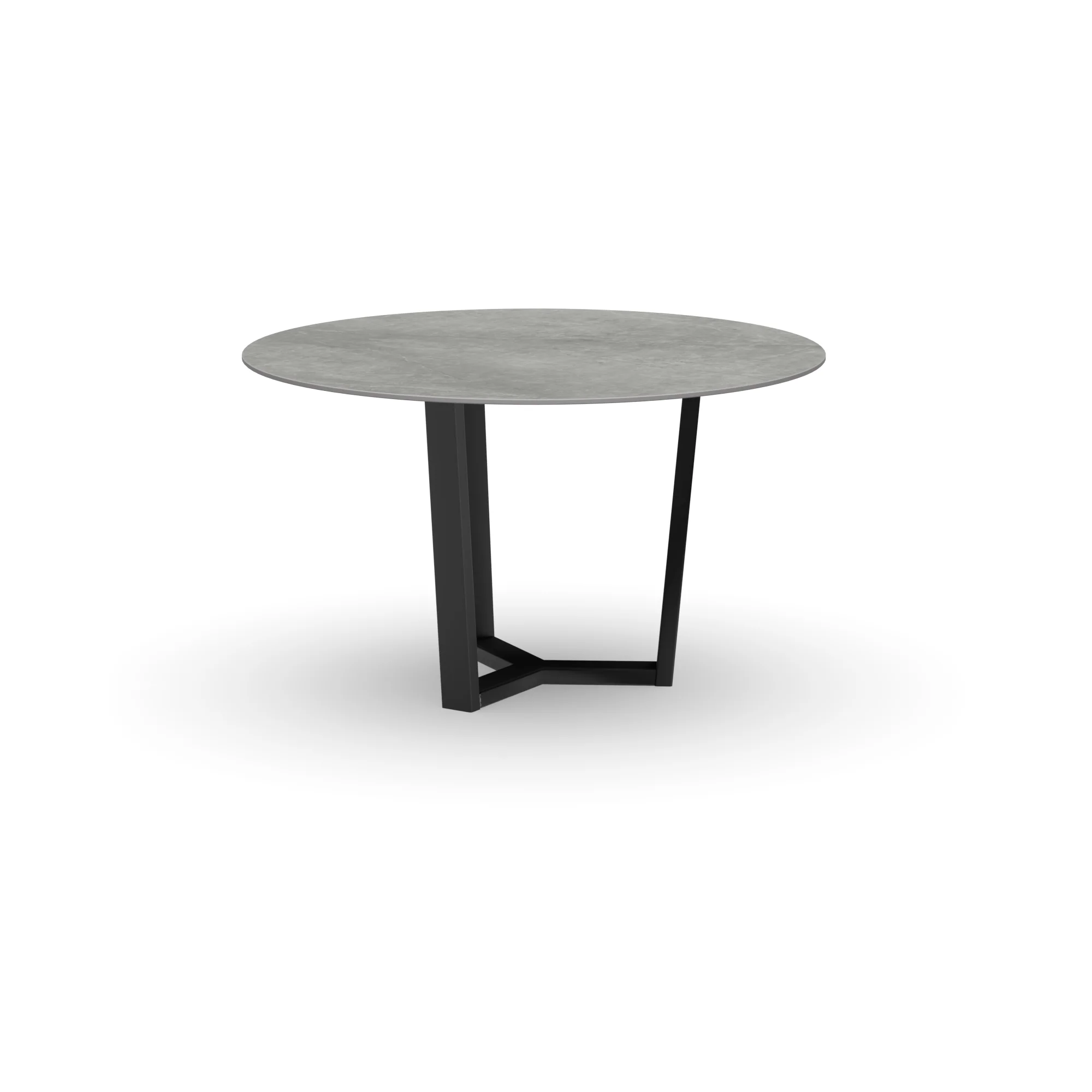 Ronde keramieken tafel Geneve staal