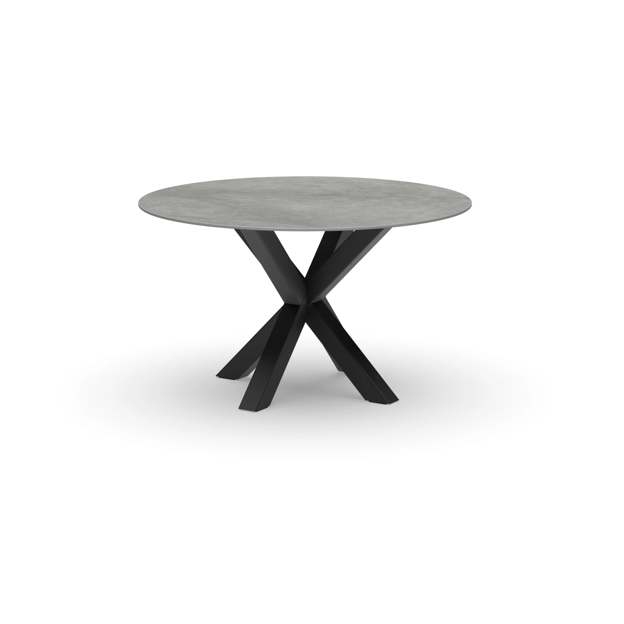 Ronde keramieken tafel Riga 80x80 staal