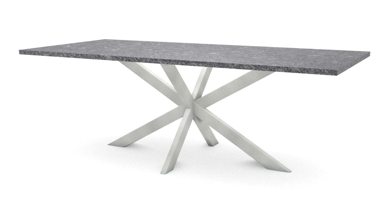Rechthoekige-granieten-tafel-Riga-80x40-RVS Rechthoekige granieten tafel Riga 80x40 RVS - Afbeelding 1