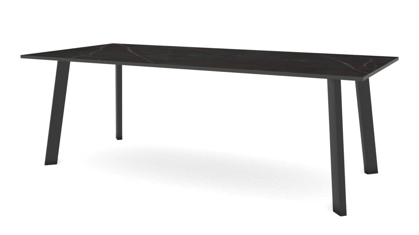 Rechthoekige-keramieken-tafel-Brussel-staal Rechthoekige keramieken tafel Brussel staal - Afbeelding 1