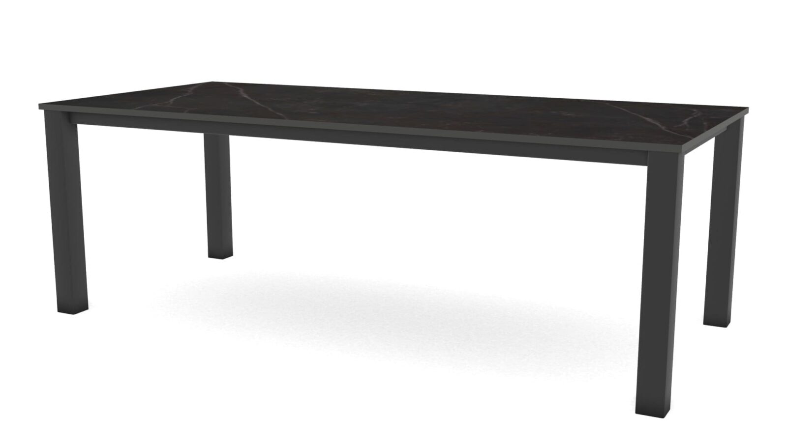 Rechthoekige-keramieken-tafel-Dublin-staal Rechthoekige keramieken tafel Dublin staal - Afbeelding 1