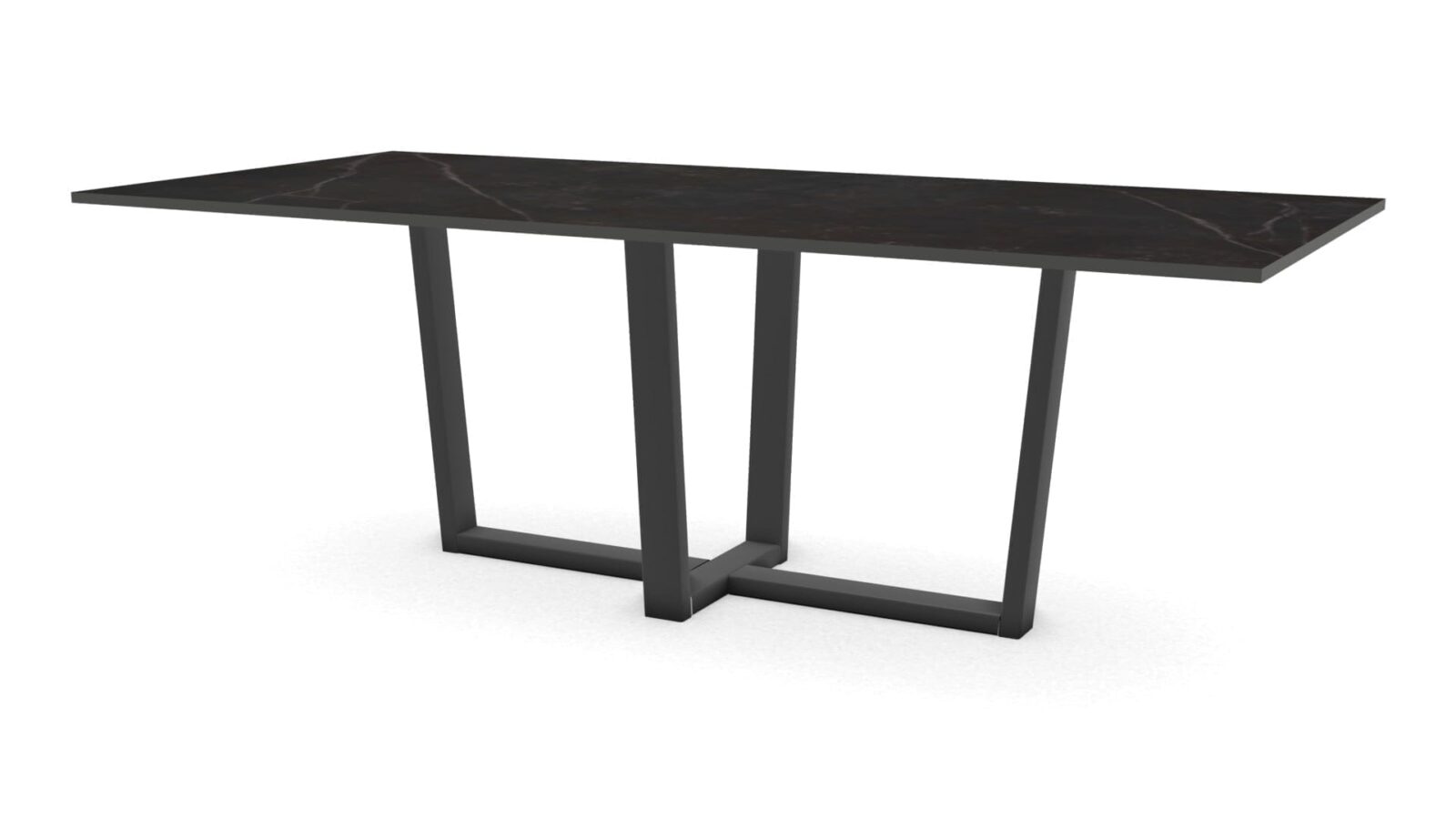 Rechthoekige-keramieken-tafel-Geneve-staal Rechthoekige keramieken tafel Geneve staal - Afbeelding 1