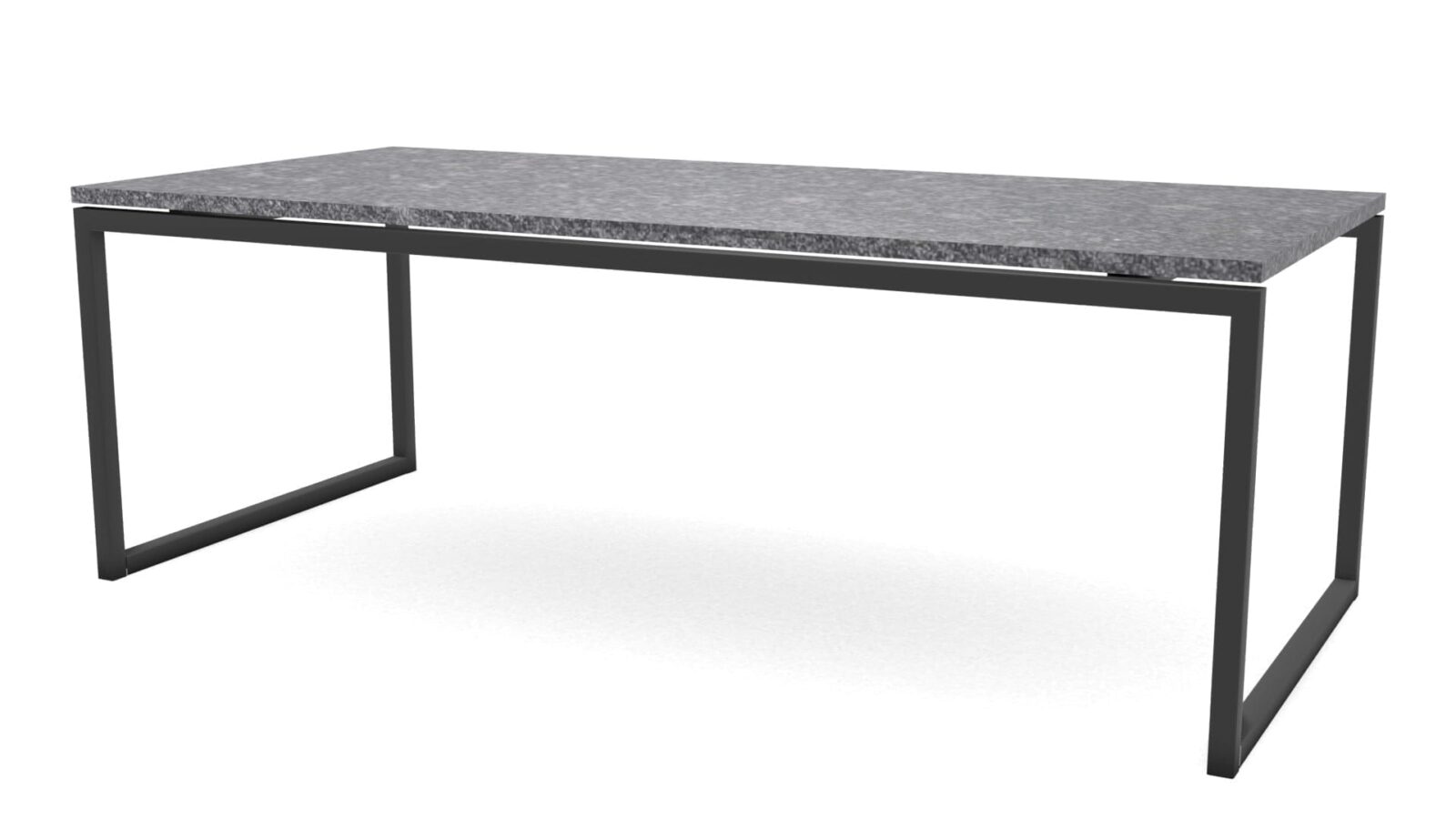 Rechthoekige-natuurstenen-tafel-Dubai-staal Rechthoekige granieten tafel Dubai staal - Afbeelding 1