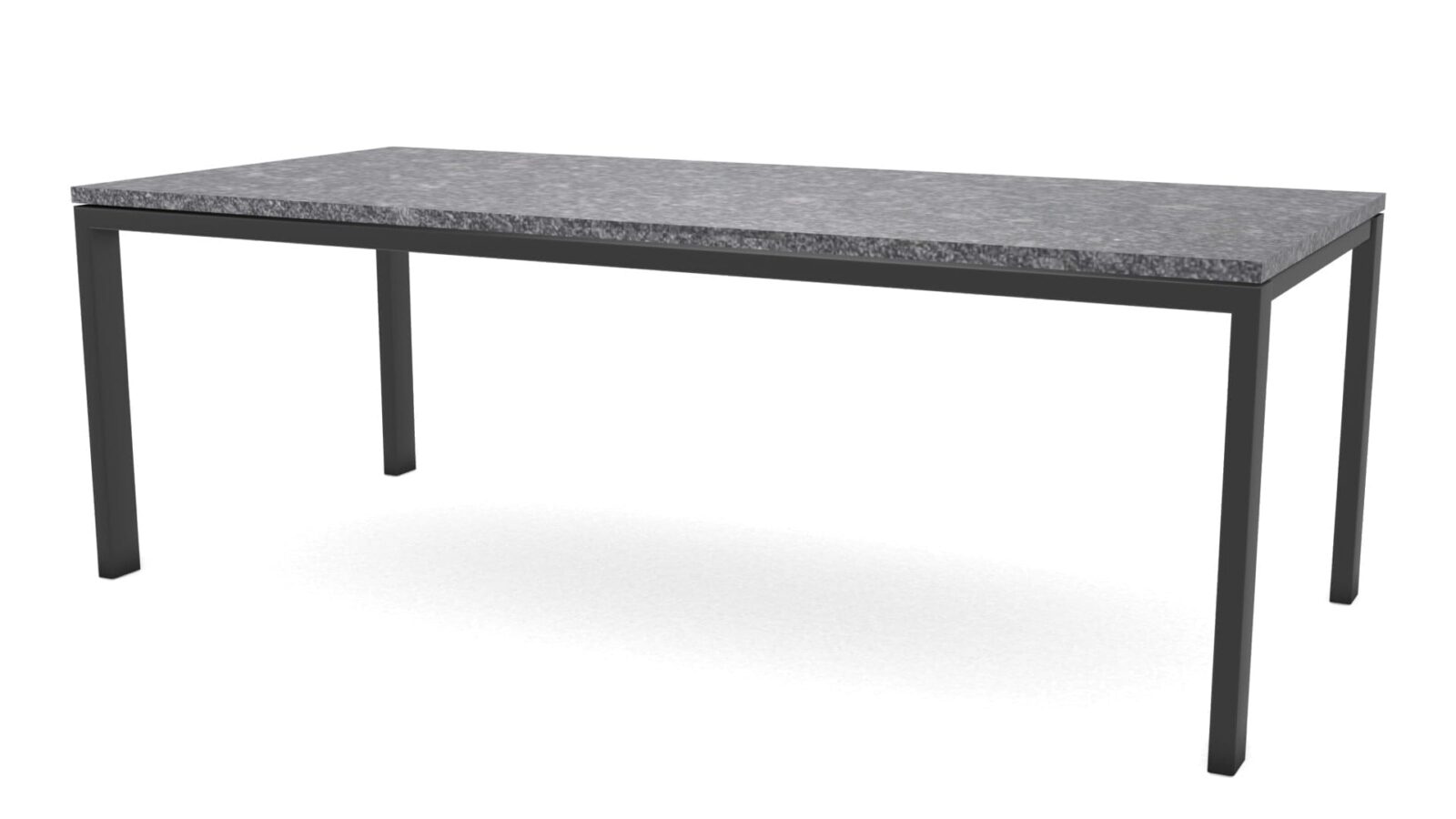 Rechthoekige-natuurstenen-tafel-Venetie-staal Rechthoekige granieten tafel Venetie staal - Afbeelding 1