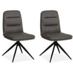 Eetkamerstoel Giza -Stof- taupe (nog 2 showroommodellen op=op) - Afbeelding 2