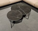Salontafelset Venezia Marquina ø90 + ø55