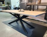 Rechthoekige eikenhouten tafel Stalen onderstel 2000x1000x760mm